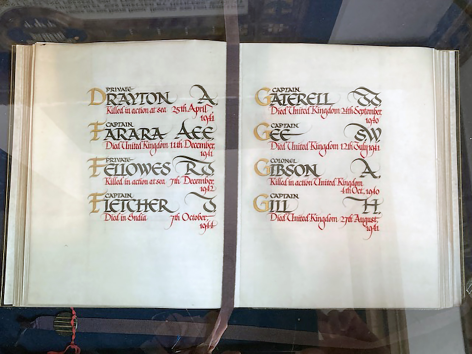RADC Book of Remembrance