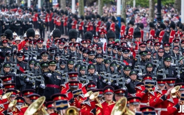 RADC marching down The Mall
