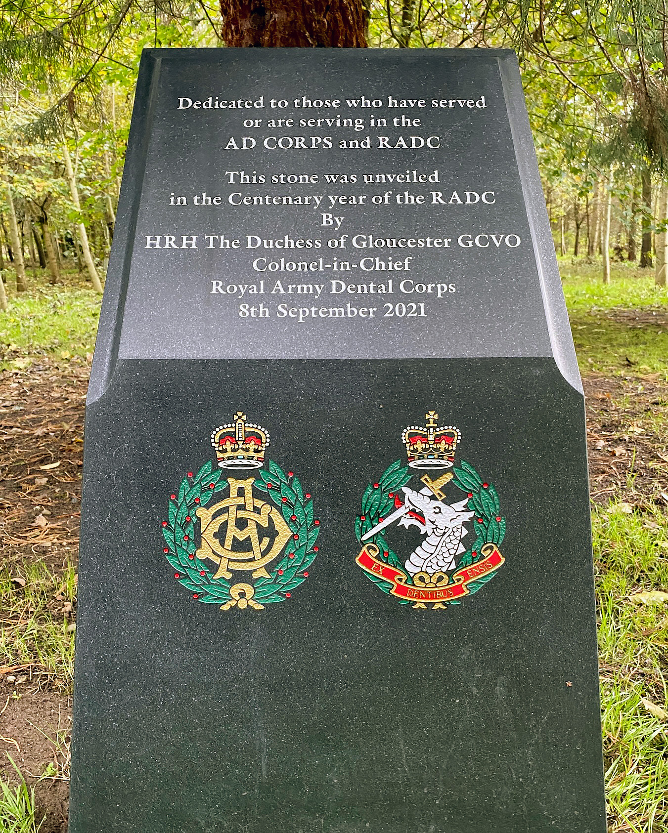 The RADC Centenary Stone